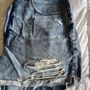 American eagle mom jean shorts